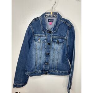 Childrens Place Girl's Denim Jean Jacket Blue ~ Size XL (14)